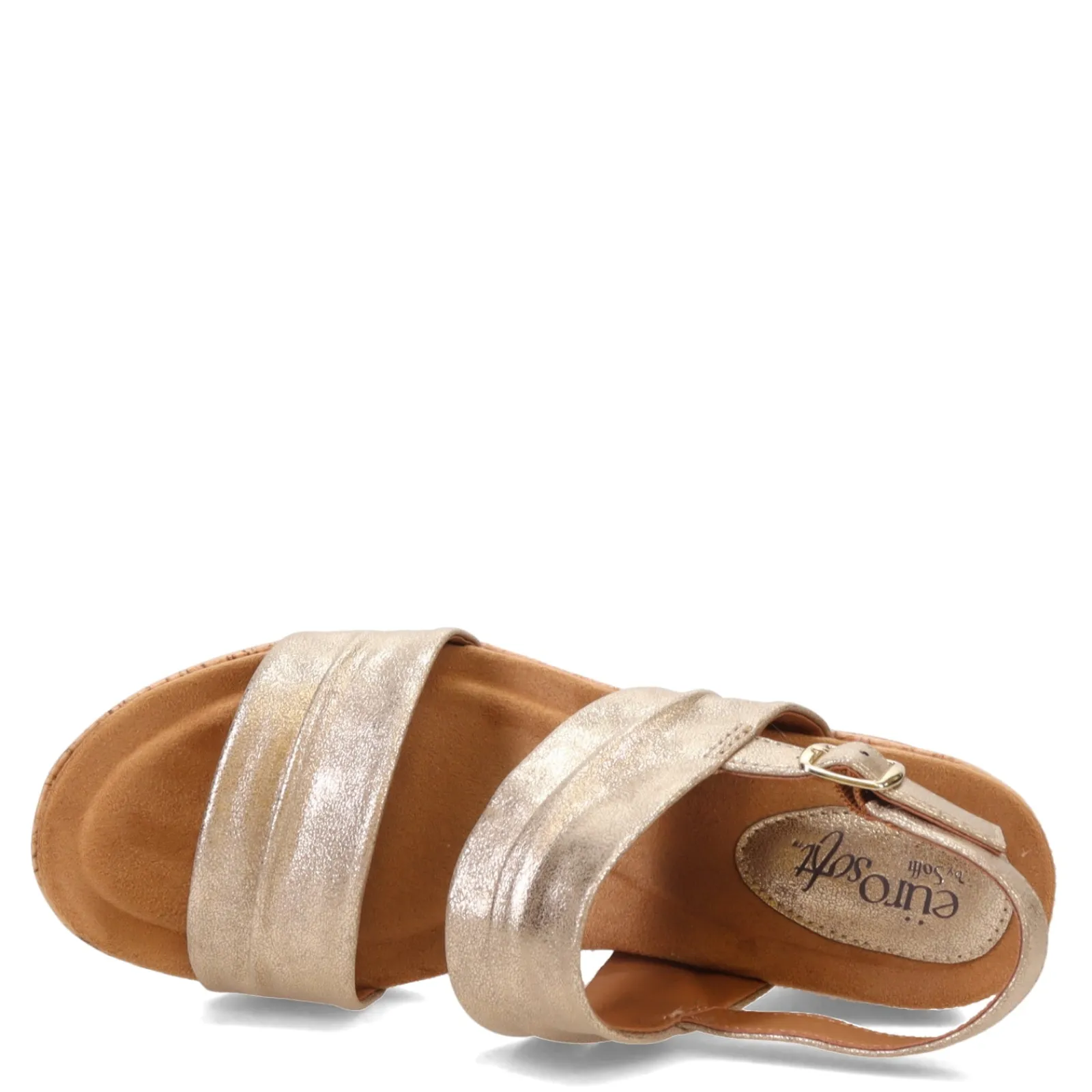 Eurosoft by Sofft Wedges|Women's , Kahley Sandal Gold