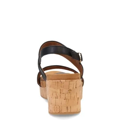 Eurosoft by Sofft Wedges|Women's , Kahley Sandal Black