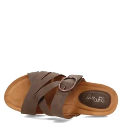 Eurosoft by Sofft Wedges|Women's , Gwenda Sandal Mocha