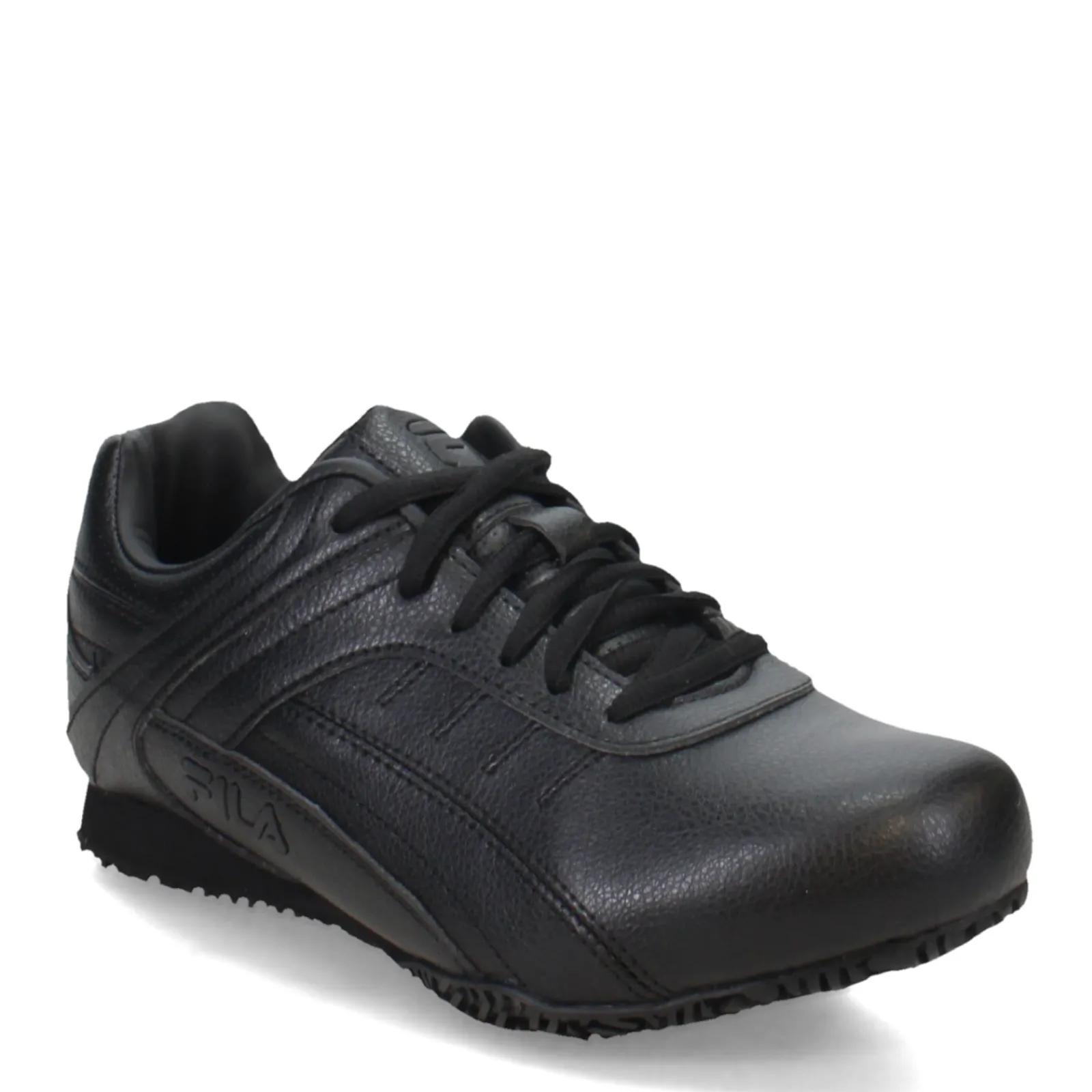 Fila Work & Safety|Women's , Memory Elleray 5 Slip Resistant Work Sneaker - Wide Width Black