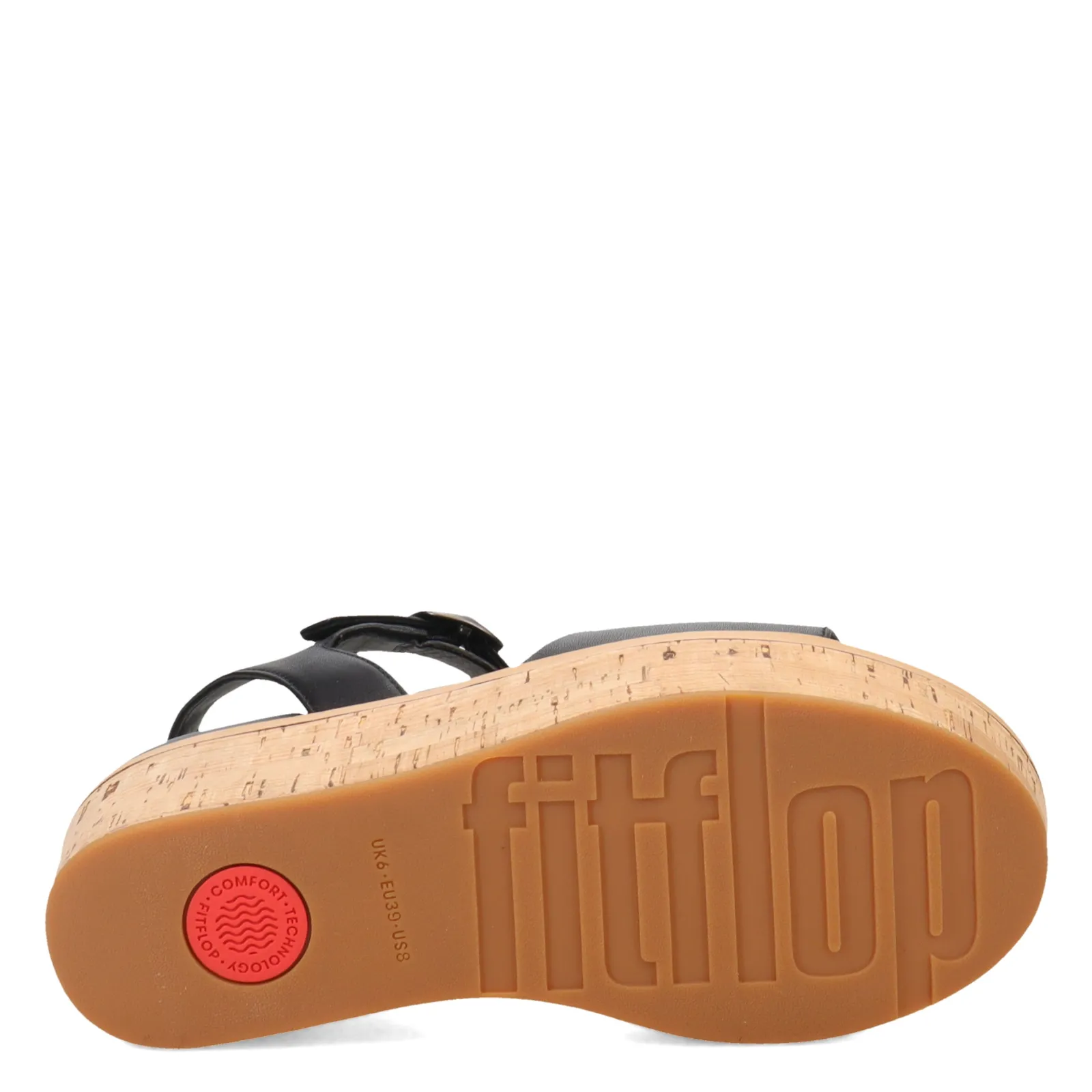 FitFlop Sandals|Women's , Eloise Cork Wrap Strap Sandal Black