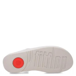 FitFlop Sandals|Women's , Fino Crystal Chain Toe-Post Sandal Silver