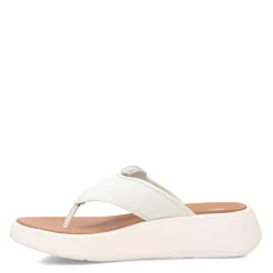 FitFlop Sandals|Women's , F-Mode Canvas Flatform Thong Sandal Blue