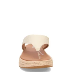 FitFlop Sandals|Women's , F-Mode Espadrille Glitz Thong Sandal Ivory