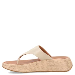 FitFlop Sandals|Women's , F-Mode Espadrille Glitz Thong Sandal Ivory