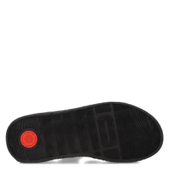 FitFlop Sandals|Women's , F-Mode Espadrille Glitz Thong Sandal Black