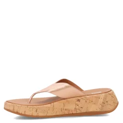 FitFlop Sandals|Women's , F-Mode Flatform Toe Post Sandal Rose Gold
