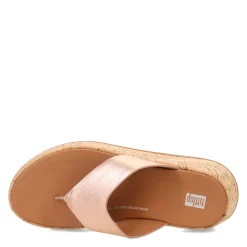 FitFlop Sandals|Women's , F-Mode Flatform Toe Post Sandal Rose Gold