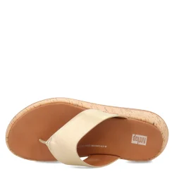 FitFlop Sandals|Women's , F-Mode Flatform Toe Post Sandal Platinum