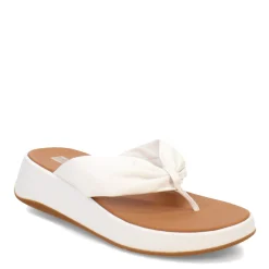 FitFlop Sandals|Women's , F-Mode Leather-Twist Toe-Post Sandal Urban White