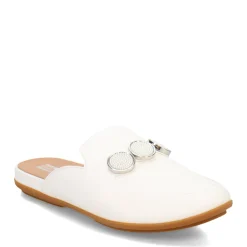 FitFlop Clogs & Mules|Women's , Gracie Beaded Circle Mule Urban White