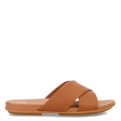 FitFlop Sandals|Women's , Gracie Cross Slide Light Tan