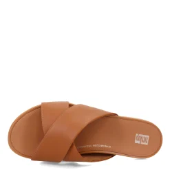 FitFlop Sandals|Women's , Gracie Cross Slide Light Tan
