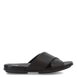 FitFlop Sandals|Women's , Gracie Cross Slide Black