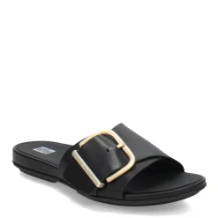 FitFlop Sandals|Women's , Gracie Maxi Buckle Slide Black