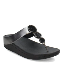 FitFlop Sandals|Women's , HALO Bead-Circle Toe-Post Sandal Pewter