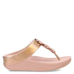 FitFlop Sandals|Women's , HALO Bead-Circle Toe-Post Sandal Rose Gold