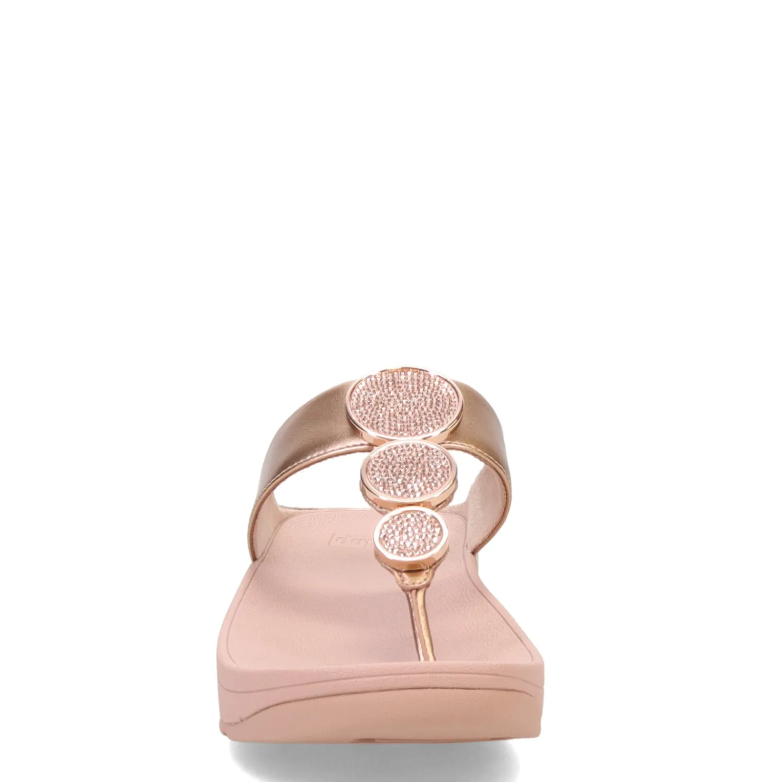 FitFlop Sandals|Women's , HALO Bead-Circle Toe-Post Sandal Rose Gold