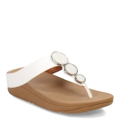 FitFlop Sandals|Women's , Halo Beaded Circle Toe-Post Sandal Urban White