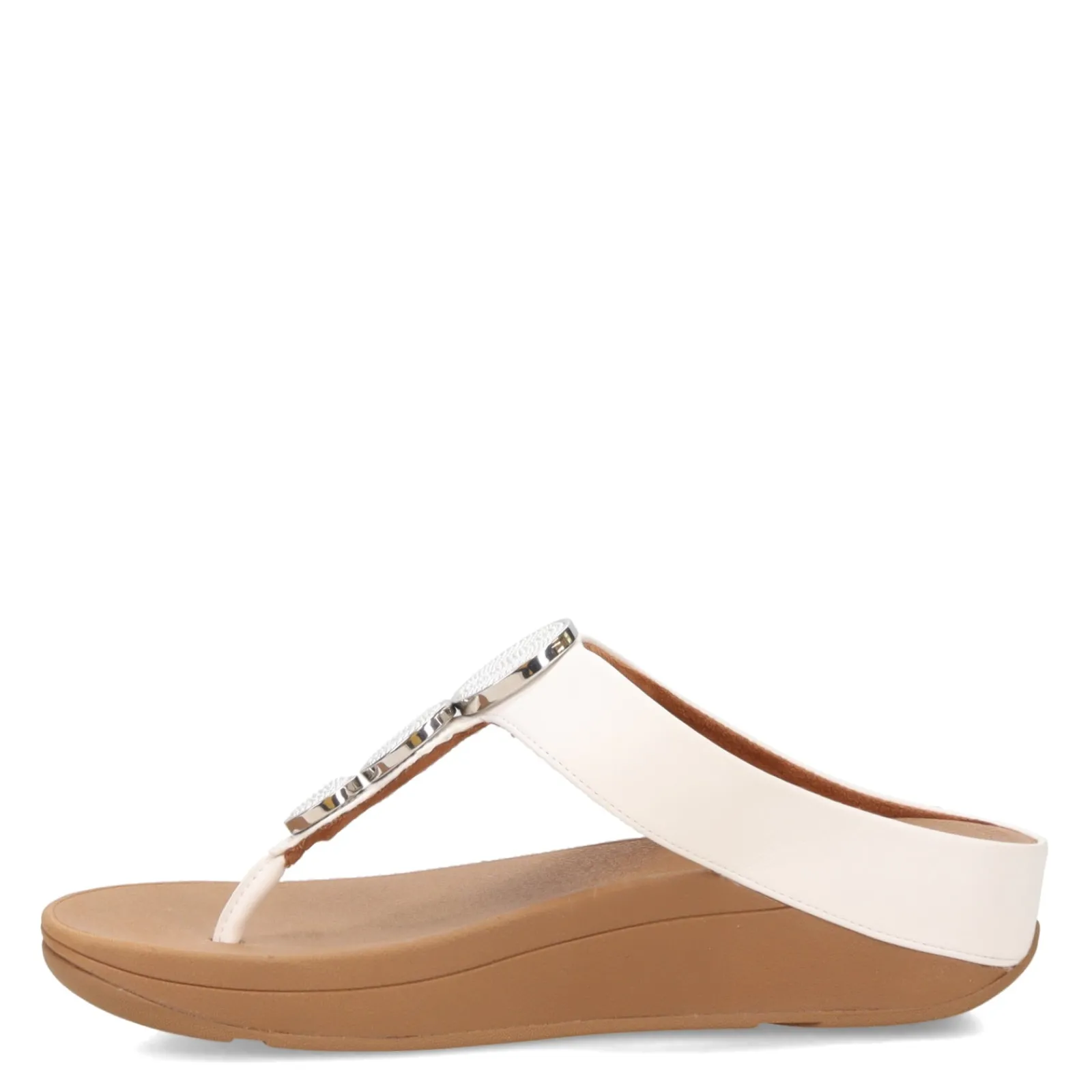 FitFlop Sandals|Women's , Halo Beaded Circle Toe-Post Sandal Urban White