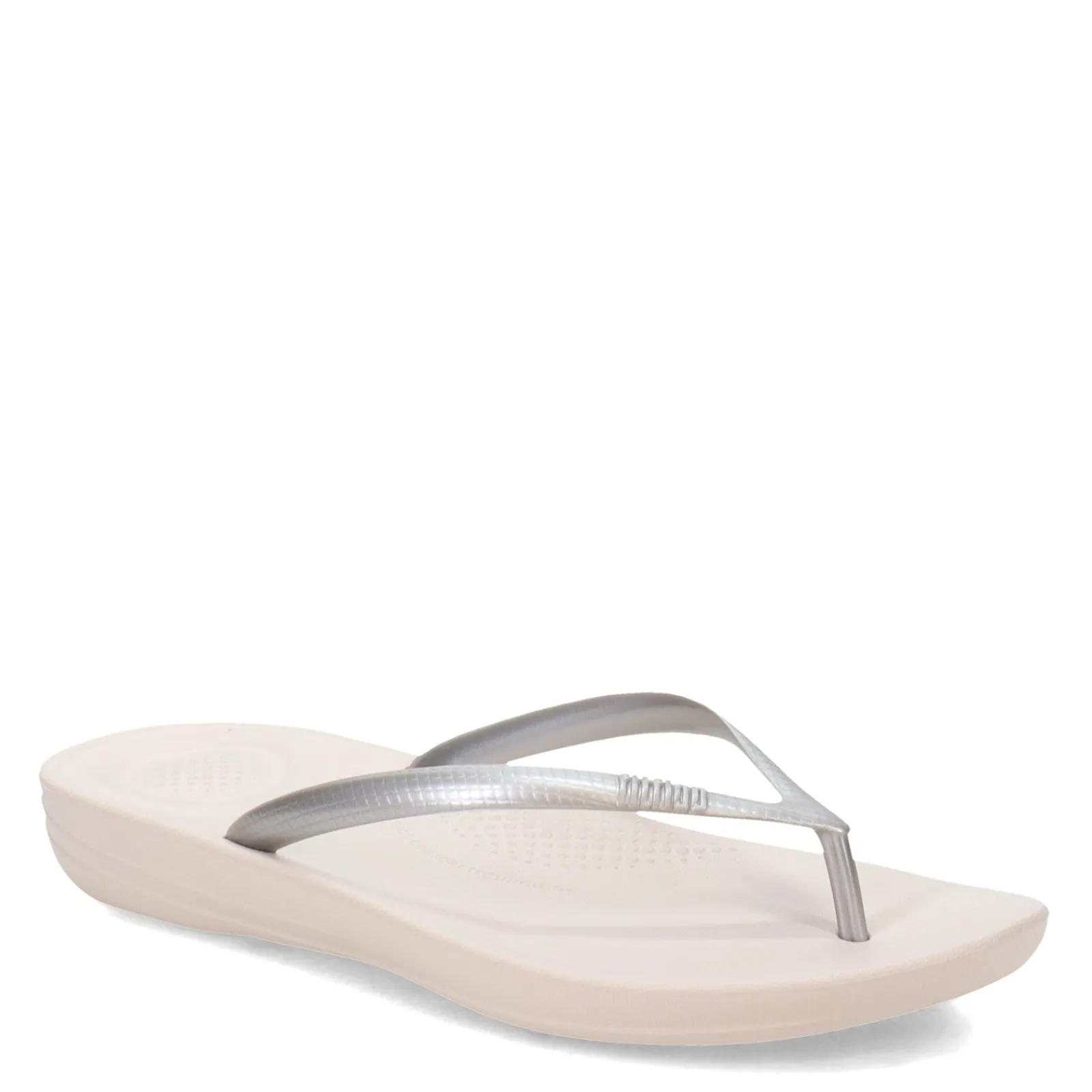 FitFlop Sandals|Women's , iQushion Flip-Flop Silver