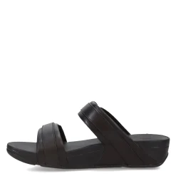 FitFlop Sandals|Women's , Lulu Adjustable Buckle Slide Sandal Black