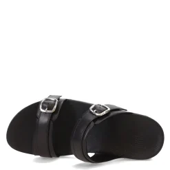 FitFlop Sandals|Women's , Lulu Adjustable Buckle Slide Sandal Black