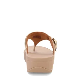FitFlop Sandals|Women's , Lulu Adjustable Thong Sandal Latte Beige