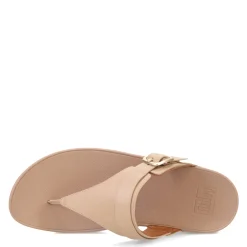 FitFlop Sandals|Women's , Lulu Adjustable Thong Sandal Latte Beige