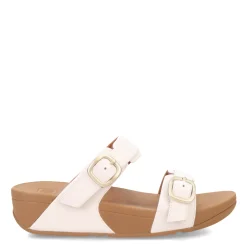 FitFlop Sandals|Women's , Lulu Adjustable Buckle Slide Sandal Urban White