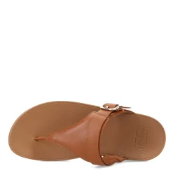 FitFlop Sandals|Women's , Lulu Adjustable Thong Sandal Light Tan