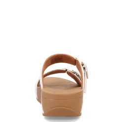 FitFlop Wedges|Women's , Lulu Adjustable Buckle Slide Sandal Urban White