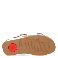 FitFlop Wedges|Women's , Lulu Adjustable Buckle Slide Sandal Urban White