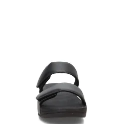 FitFlop Wedges|Women's , Lulu Adjustable Strap Slide Sandal Black