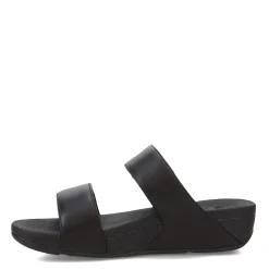 FitFlop Wedges|Women's , Lulu Adjustable Strap Slide Sandal Black