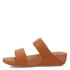 FitFlop Wedges|Women's , Lulu Adjustable Strap Slide Sandal Light Tan