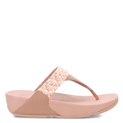 FitFlop Sandals|Women's , Lulu Art Webbing Thong Sandal Beige