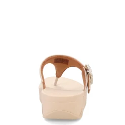 FitFlop Sandals|Women's , Lulu Crystal Buckle Thong Sandal Beige