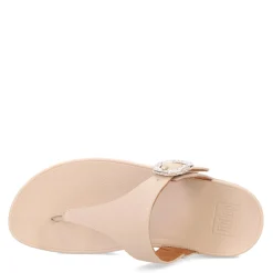 FitFlop Sandals|Women's , Lulu Crystal Buckle Thong Sandal Beige