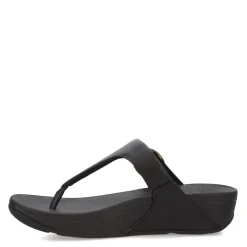 FitFlop Sandals|Women's , Lulu Crystal Buckle Thong Sandal Black