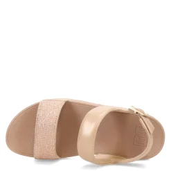 FitFlop Sandals|Women's , Lulu Crystal Backstrap Sandal Latte Beige