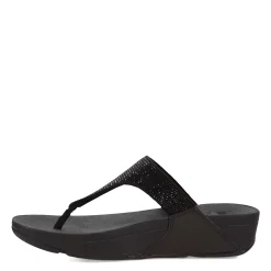 FitFlop Sandals|Women's , Lulu Crystal Thong Sandal Black