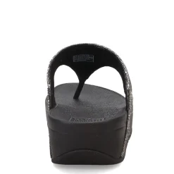 FitFlop Wedges|Women's , Lulu Glitter Thong Sandal Silver