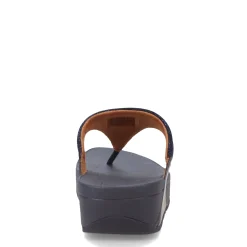 FitFlop Sandals|Women's , Lulu Glitz Thong Sandal Midnight Navy