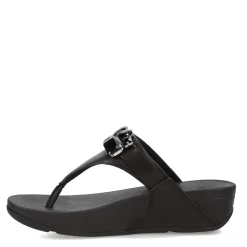 FitFlop Wedges|Women's , Lulu Jewel Thong Sandal Black