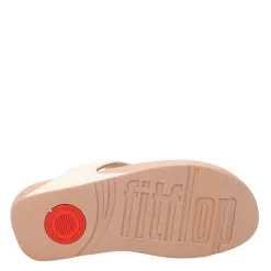 FitFlop Sandals|Women's , Lulu Shimmerweave Thong Sandal Beige