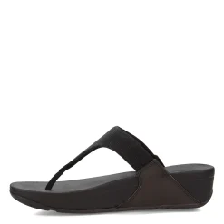 FitFlop Sandals|Women's , Lulu Shimmerlux Thong Sandal Black