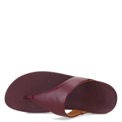 FitFlop Wedges|Women's , Lulu Thong Sandal Mauve Wine