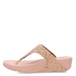 FitFlop Wedges|Women's , Lulu Thong Sandal Rose Gold
