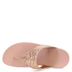 FitFlop Wedges|Women's , Lulu Thong Sandal Rose Gold